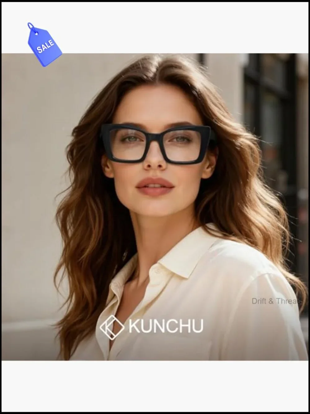Oversized Square Blue Light Blocking Reading Glasses 3-Pack Spring Hinge